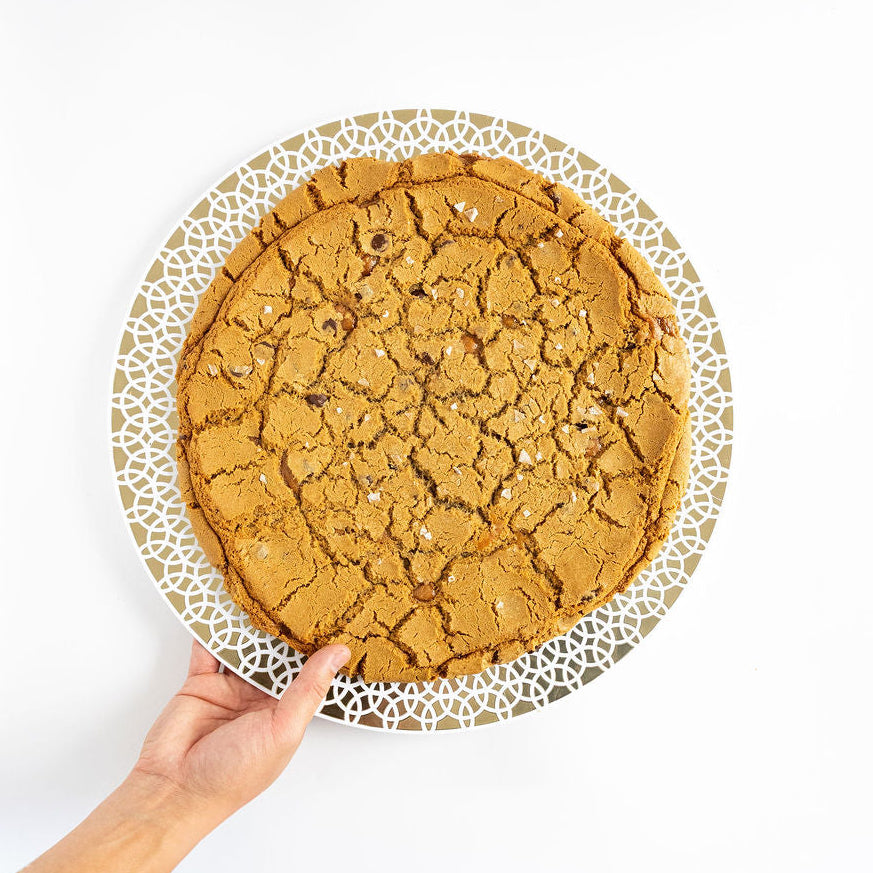 Sea Salt Caramel Chocolate Chip — 3lb Giant Cookie – T-Rex Cookie