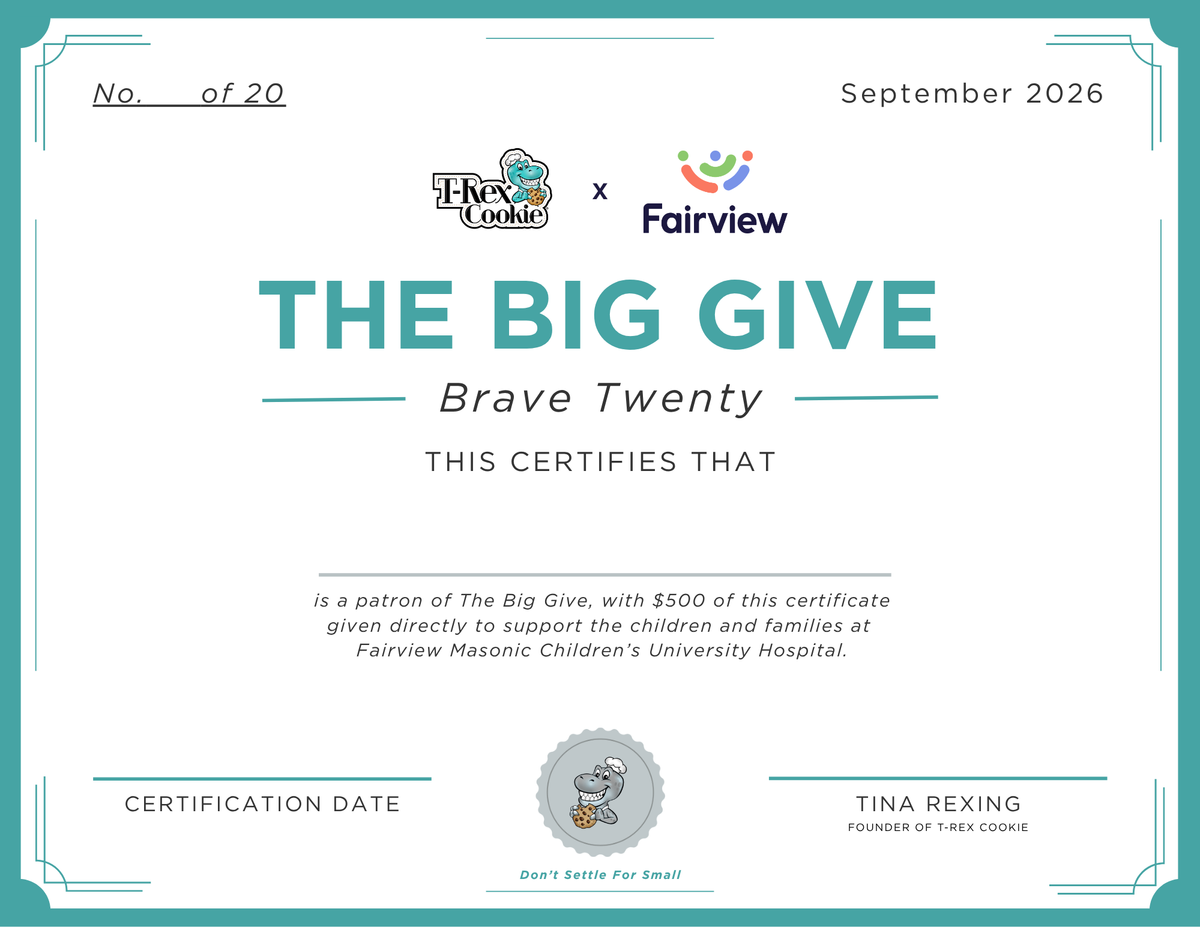 The Brave Twenty Certificate — The Big Give