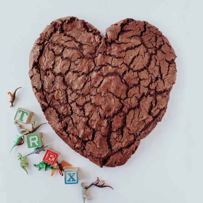 5 Pound T-Rex Cookie Heart Chocolate Chocolate Chip